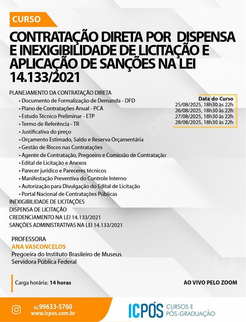 Contratação Direta por Dispensa e Inexigibilidade de Licitação na Lei 14.133/2021