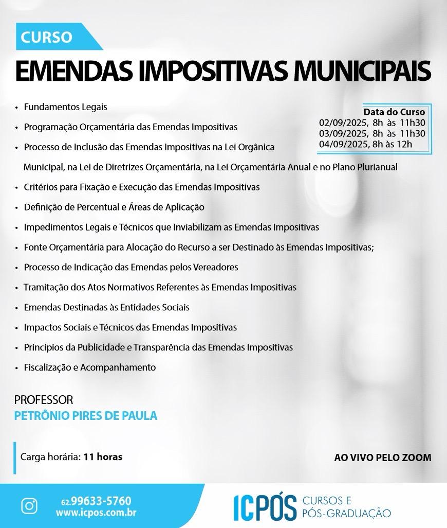 Emendas Impositivas Municipais