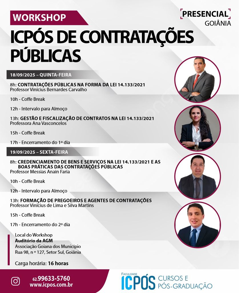 Workshop Contratações Públicas