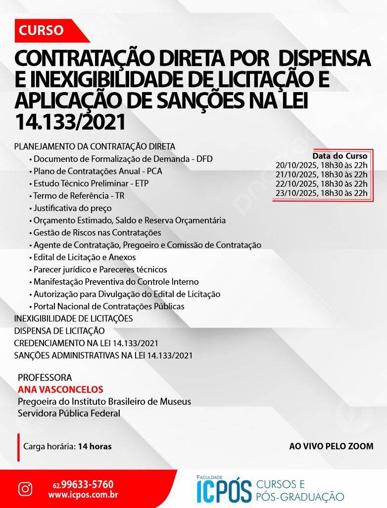 Contratação Direta por Dispensa e Inexigibilidade de Licitação na Lei 14.133/2021