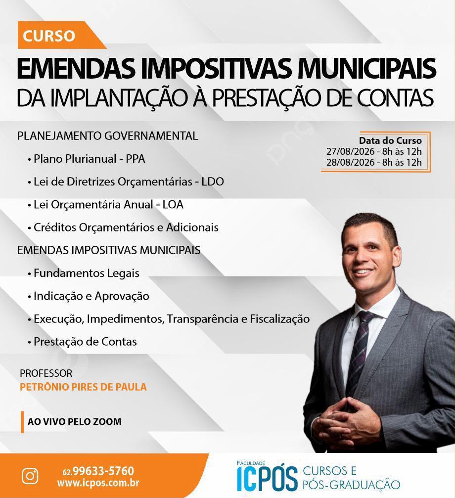 Emendas Impositivas Municipais: Da Implantação à Prestação de Contas