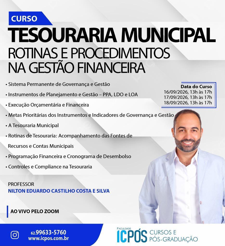 Tesouraria Municipal – Rotinas e Procedimentos na Gestão Financeira